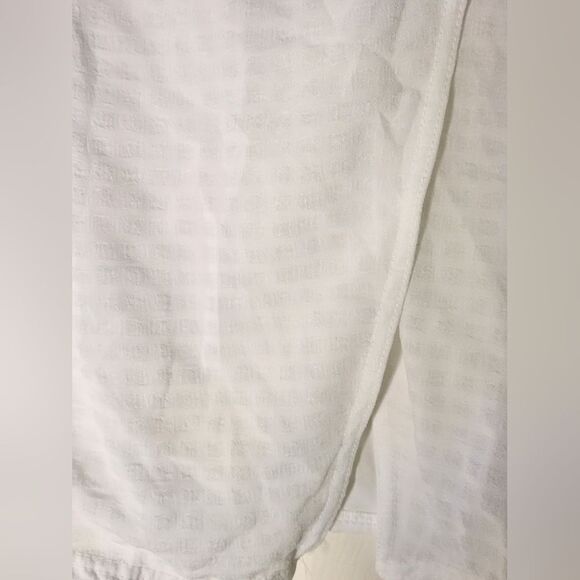 NWT PrettyLittleThings 14 WhiteTexturedLinedZipper TieWaistWrap WomenMidi Skirt - Picture 7 of 11